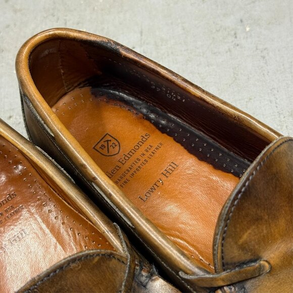 Allen Edmonds Lowry Hill Mens Shoes Size 10.5 USA Brown Kiltie Tassel Loafers - Picture 4 of 7